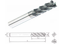 Square Type-4F End mills 45°