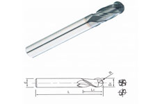 Ball Nose Type-2F&4F End mills 30°