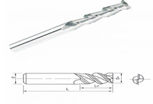 Square Type-2F End mills 45°